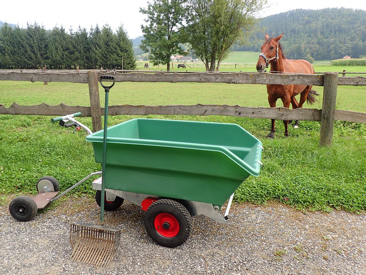 Kunststoffmulde grün, 450 Liter
